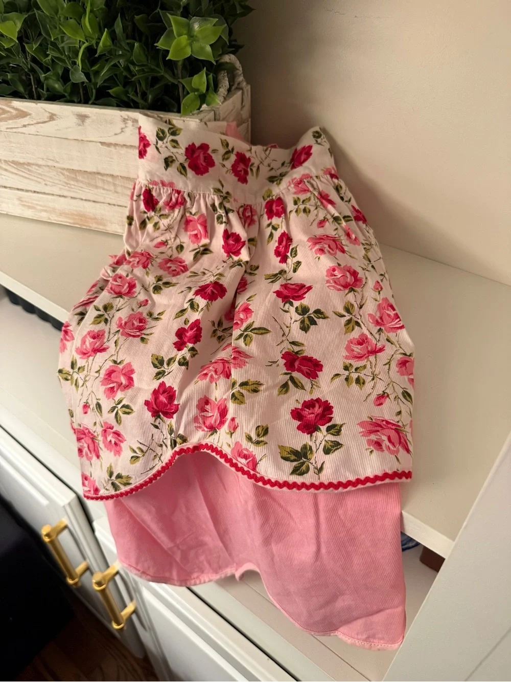 Floral Hostess Apron Cottagecore vintage handmade